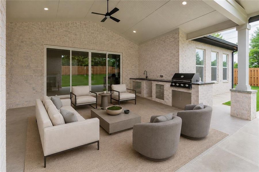 Exterior details and patio area of a home in , Grayson (Image 3).