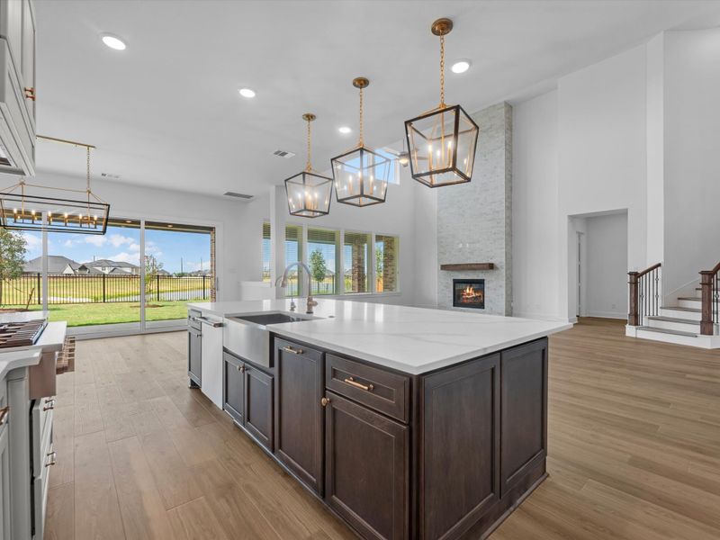 Furnished interior view inside a new home in Dunham Pointe, Cypress (Image 6). Furnished interior view inside a new home in Dunham Pointe, Cypress (Image 6).