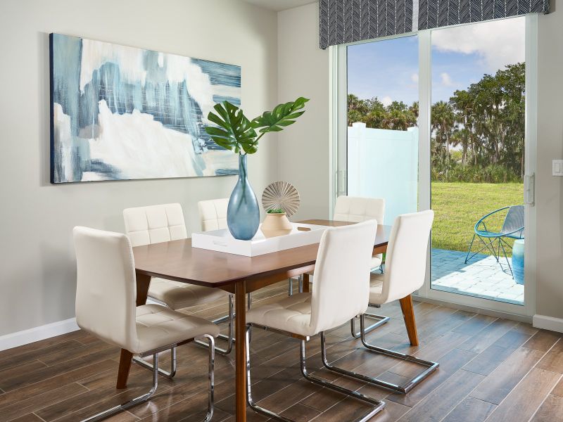 Dining Room modeled at Osprey Preserve.