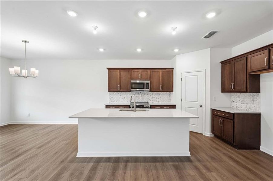 Furnished interior view inside a new home in Langston Reserve, Cartersville (Image 11).