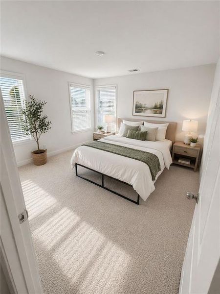 Furnished interior view inside a new home in , Dallas (Image 18).