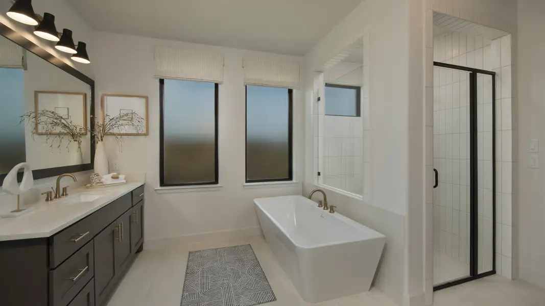Furnished interior view inside a new home in Meridiana, Manvel (Image 12).
