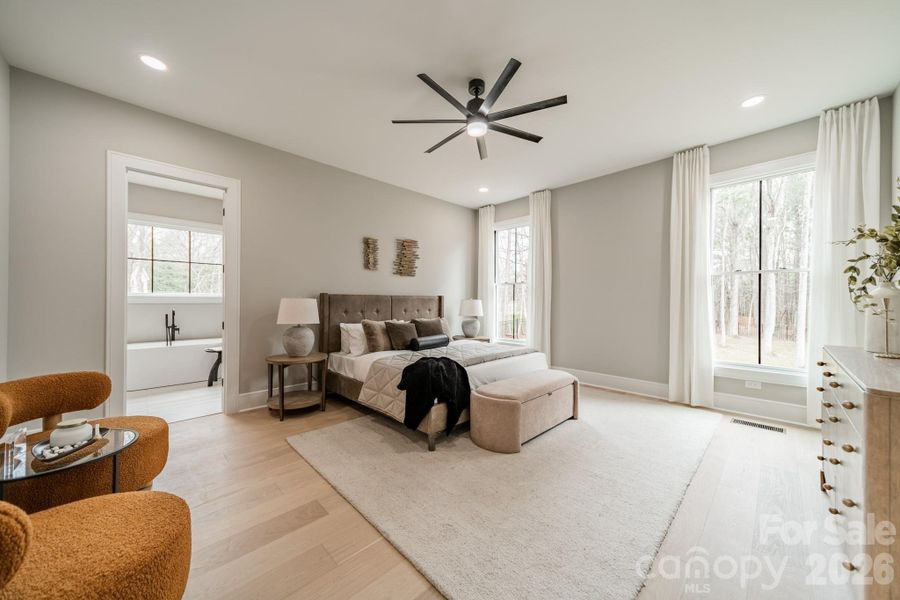 Furnished interior view inside a new home in , Weddington (Image 28).