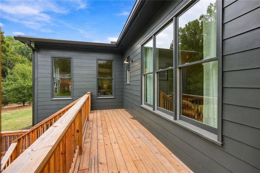 Exterior details and patio area of a home in , Smyrna (Image 36).