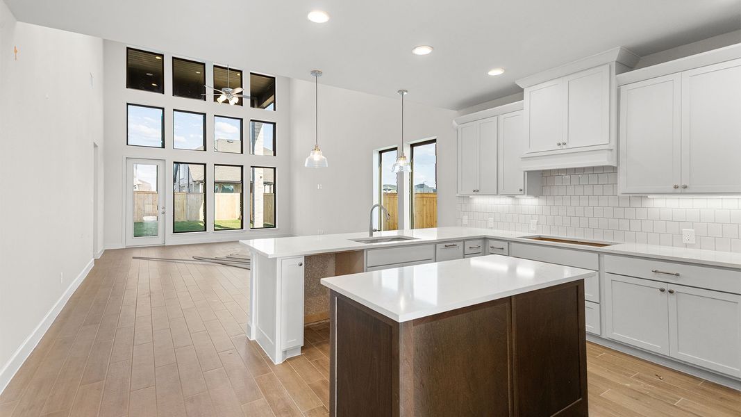Furnished interior view inside a new home in Bridgeland, Cypress (Image 5).