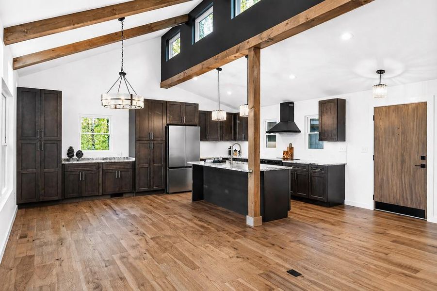 Furnished interior view inside a new home in , Blue Ridge (Image 20).