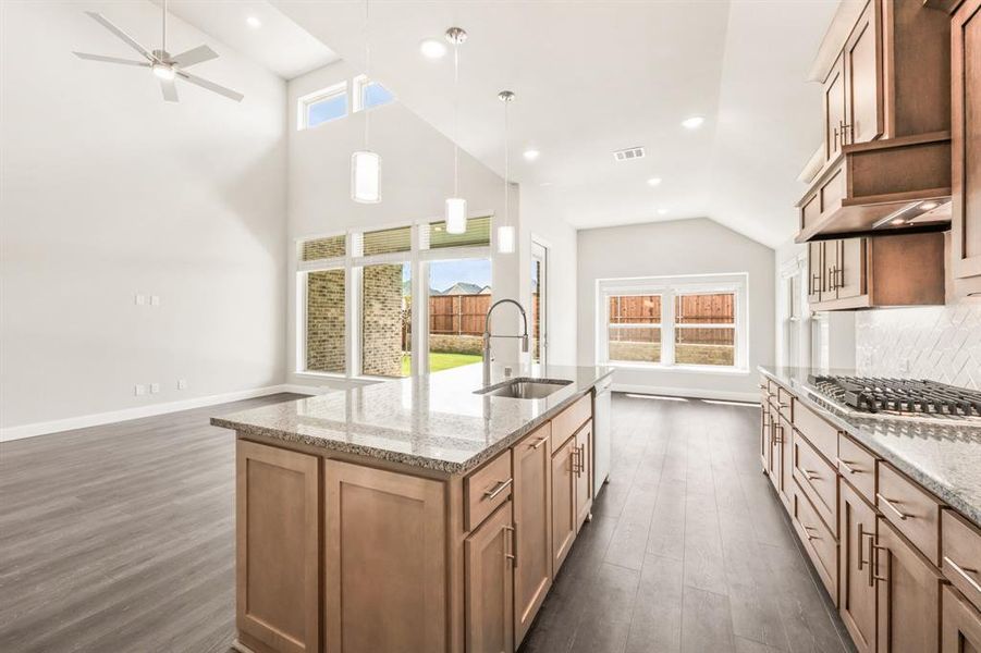 Furnished interior view inside a new home in Creekview Meadows, Pilot Point (Image 8).