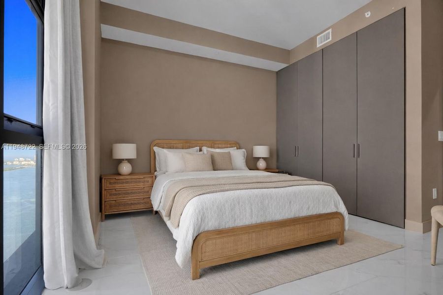 Furnished interior view inside a new home in , Miami (Image 37).