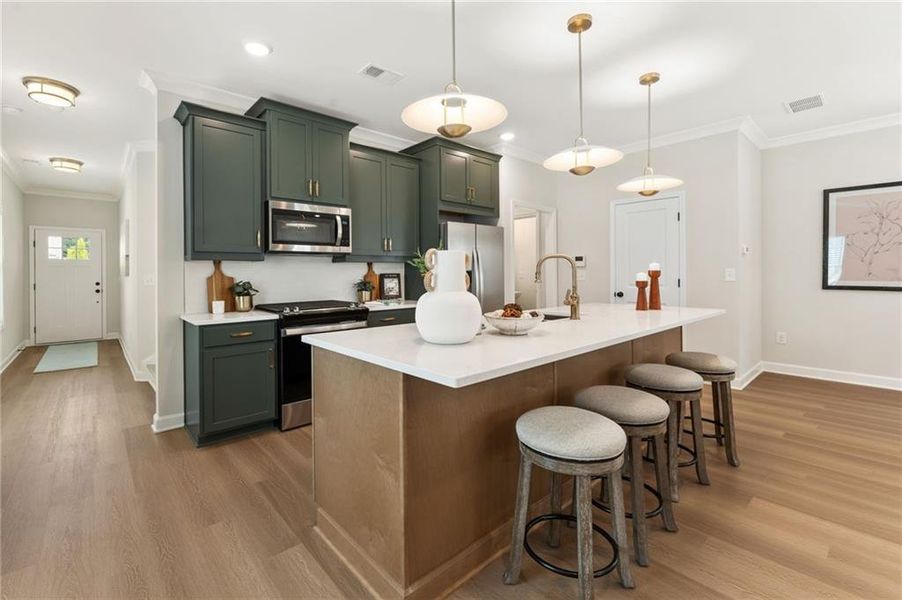 Furnished interior view inside a new home in Winsome Park, Woodstock (Image 5). Furnished interior view inside a new home in Winsome Park, Woodstock (Image 5).