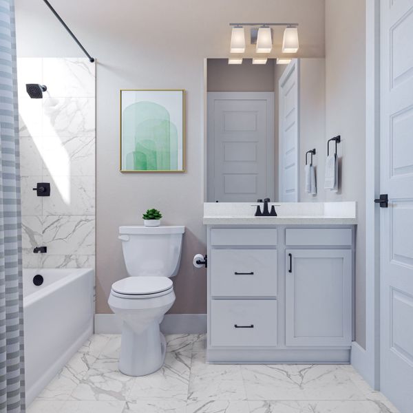 Furnished interior view inside a new home in Dunham Pointe, Cypress (Image 25). Furnished interior view inside a new home in Dunham Pointe, Cypress (Image 25).