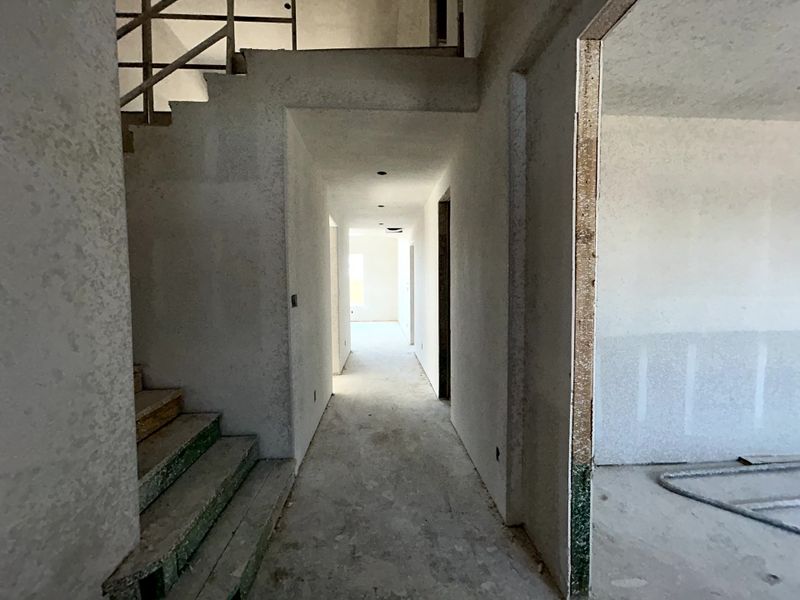 Construction progress - entryway