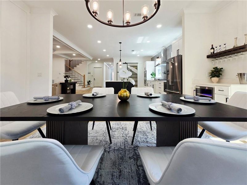 Furnished interior view inside a new home in , Atlanta (Image 39).