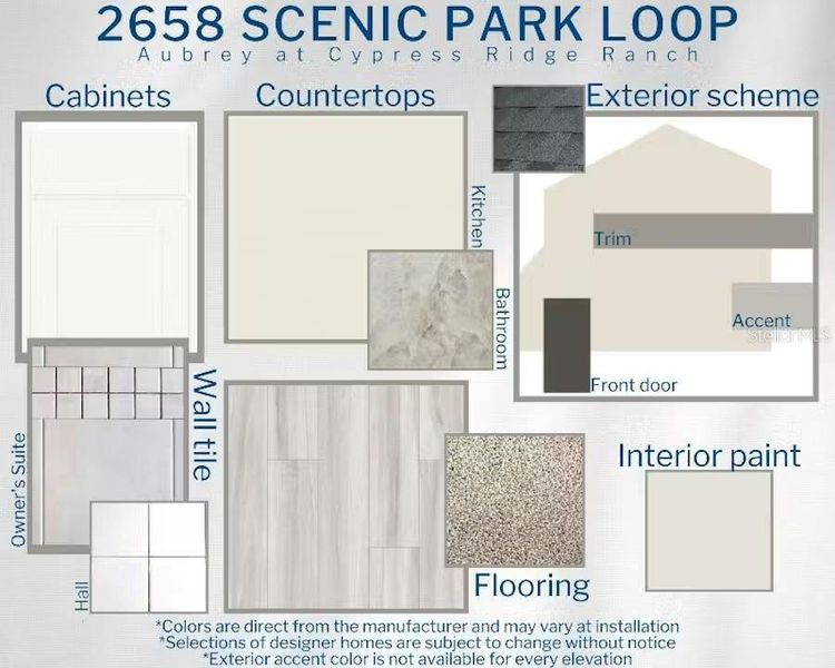 Sample of building materials used in homes in Cypress Ridge Ranch, Wimauma (Image 3). Sample of building materials used in homes in Cypress Ridge Ranch, Wimauma (Image 3).