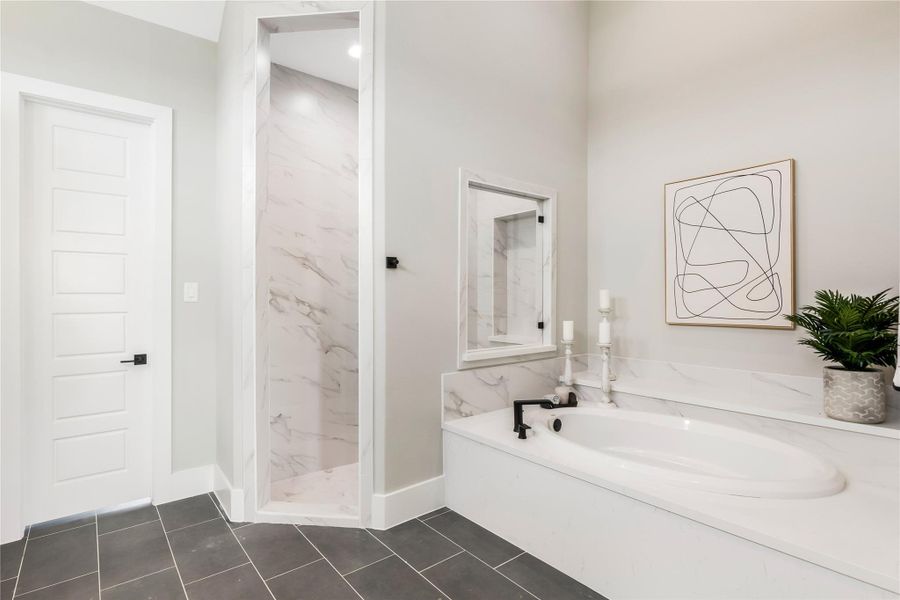 Relax in the soaking tub, while you enjoy this beautiful bathroom Relax in the soaking tub, while you enjoy this beautiful bathroom