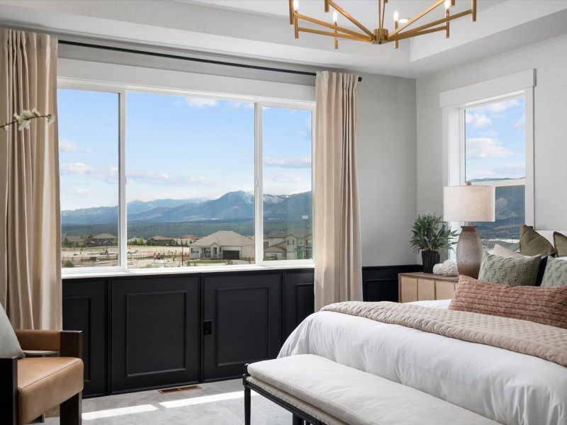 Representative furnished interior of a home built from the Tenley by Lokal Homes in Jackson Creek, Monument (Image 14).