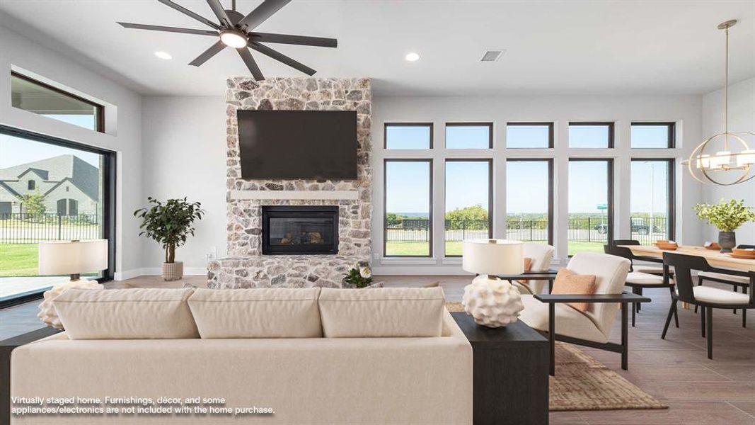 Furnished interior view inside a new home in , Fort Worth (Image 6). Furnished interior view inside a new home in , Fort Worth (Image 6).