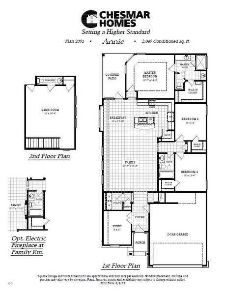2D floor plan layout of this home in Briarwood, Elgin, TX (Image 2). 2D floor plan layout of this home in Briarwood, Elgin, TX (Image 2).