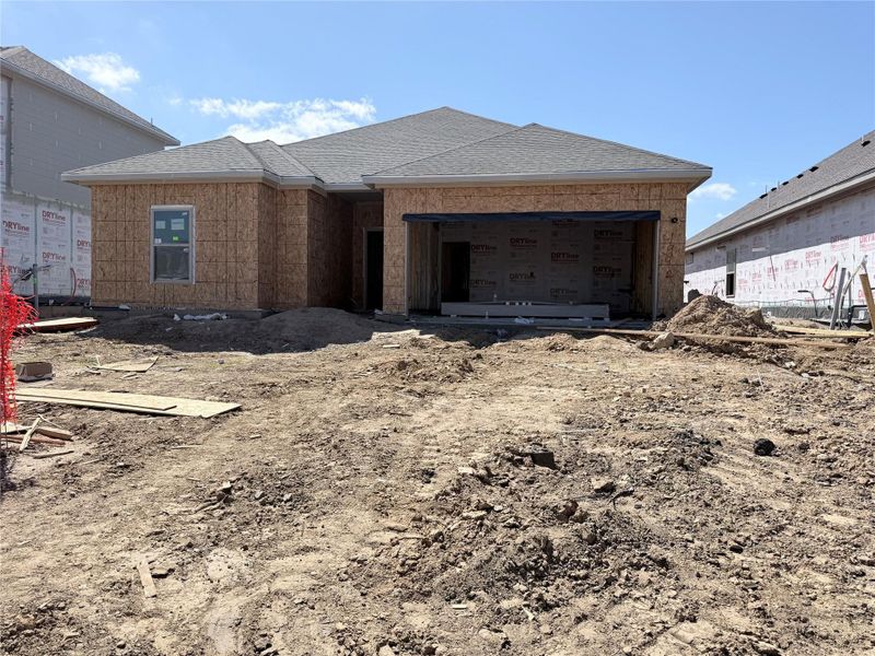 In-progress construction of a new home in Windrose Green, Angleton, TX (Image 6). In-progress construction of a new home in Windrose Green, Angleton, TX (Image 6).