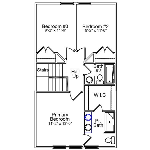 2D floor plan layout of this home in Haynes Park, Columbia, SC (Image 4). 2D floor plan layout of this home in Haynes Park, Columbia, SC (Image 4).
