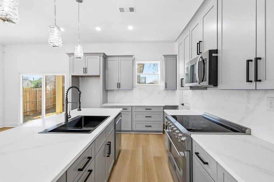 Furnished interior view inside a new home in , Lewisville (Image 9). Furnished interior view inside a new home in , Lewisville (Image 9).