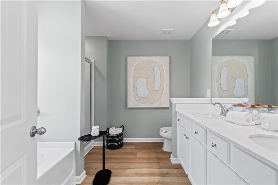 Furnished interior view inside a new home in Bowers Farm, McDonough (Image 16).