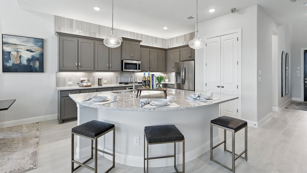 Representative furnished interior of a home built from the Magnolia by Brightland Homes in Green Oaks Preserve, Arlington (Image 25).
