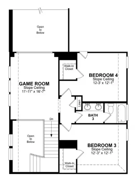 2D floor plan layout of this home in Ellwood, Iowa Colony, TX (Image 6).
