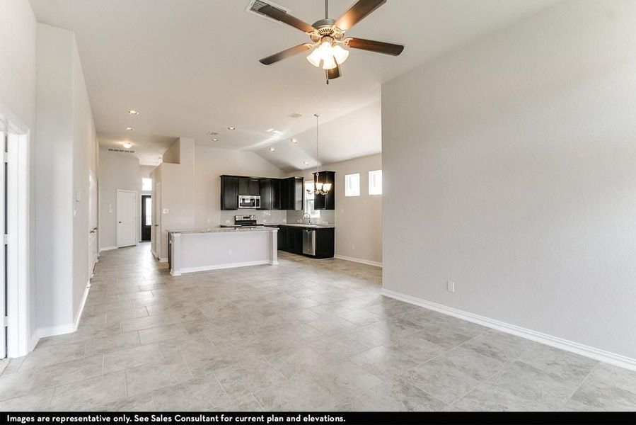 Representative unfurnished interior of a home built from the Apache by CastleRock Communities in Hughes Landing, Dickinson (Image 11).