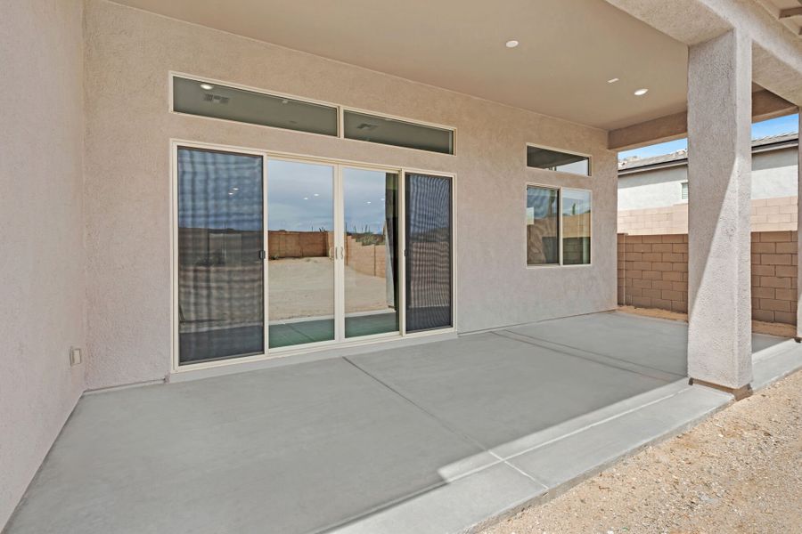 Exterior details and patio area of a home in Saguaro Reserve II, Marana (Image 2).