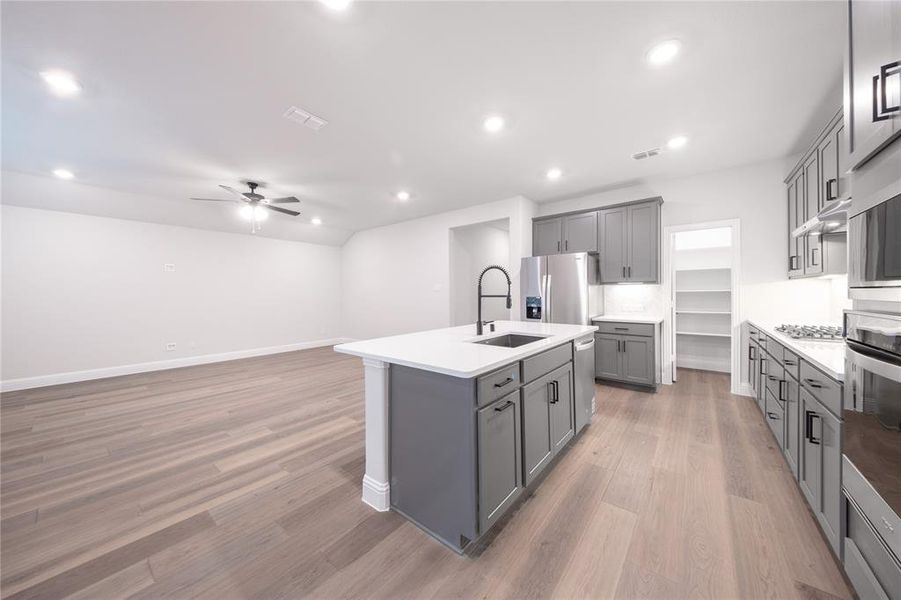 Furnished interior view inside a new home in Chalk Hill, Celina (Image 7). Furnished interior view inside a new home in Chalk Hill, Celina (Image 7).