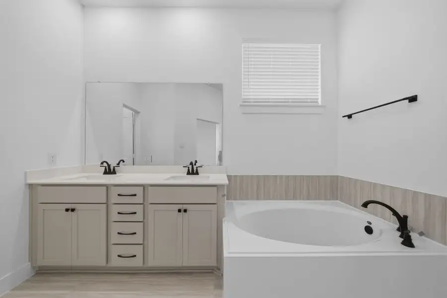 Representative furnished interior of a home built from the Margaux by Chesmar Homes in Bridgeland Chateau, Cypress (Image 10).