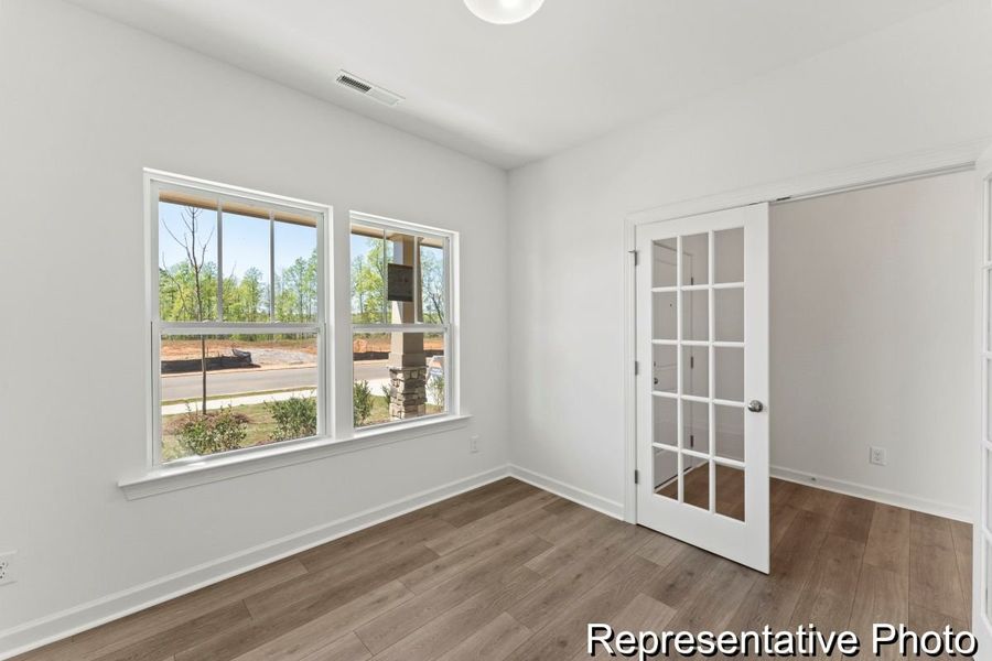 Spacious, unfurnished interior of a new home in Lake Royale, Louisburg (Image 10). Spacious, unfurnished interior of a new home in Lake Royale, Louisburg (Image 10).