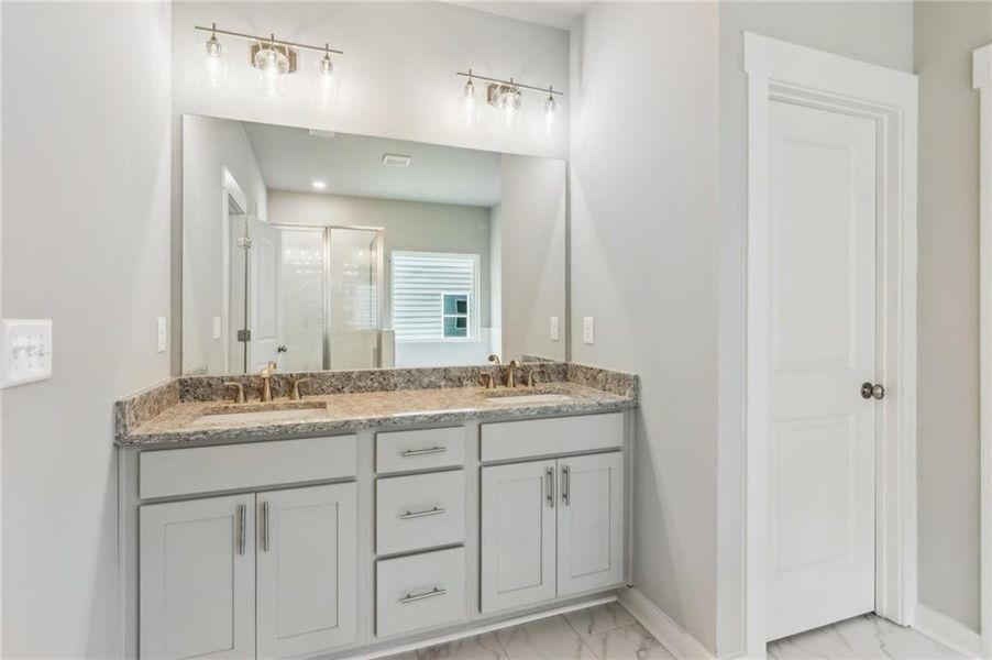 Furnished interior view inside a new home in Traditions of Braselton, Jefferson (Image 4).