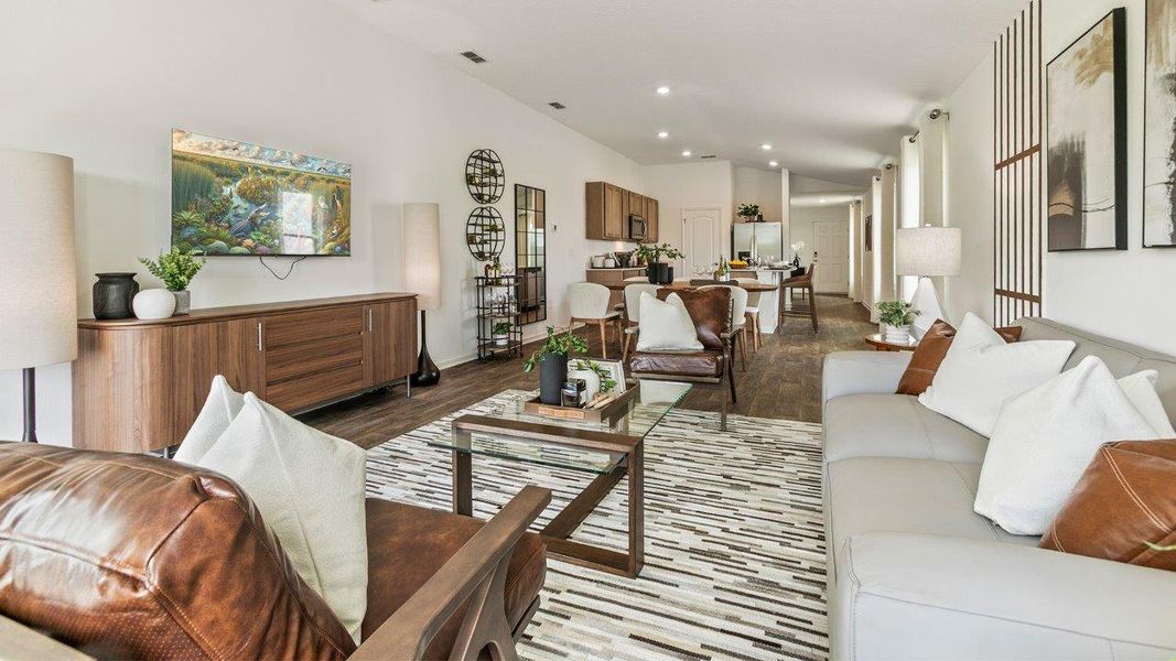 Representative furnished interior of a home built from the BERKELEY by D.R. Horton in Rookery, Green Cove Springs (Image 12).