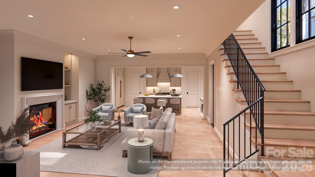 Furnished interior view inside a new home in , Charlotte (Image 13). Furnished interior view inside a new home in , Charlotte (Image 13).