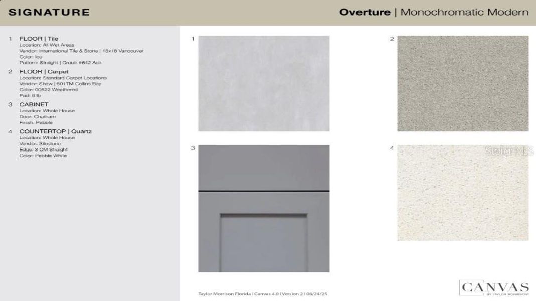 Sample of building materials used in homes in The Townhomes at Westview, Kissimmee (Image 13).