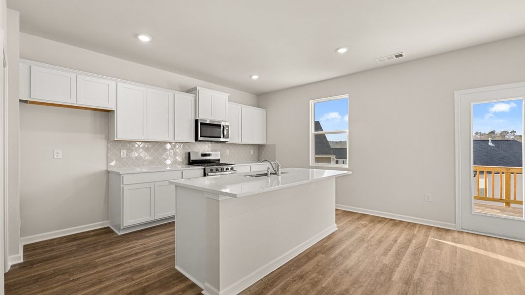 Representative furnished interior of a home built from the Galen by D.R. Horton in Poplar Preserve, Newnan (Image 4).