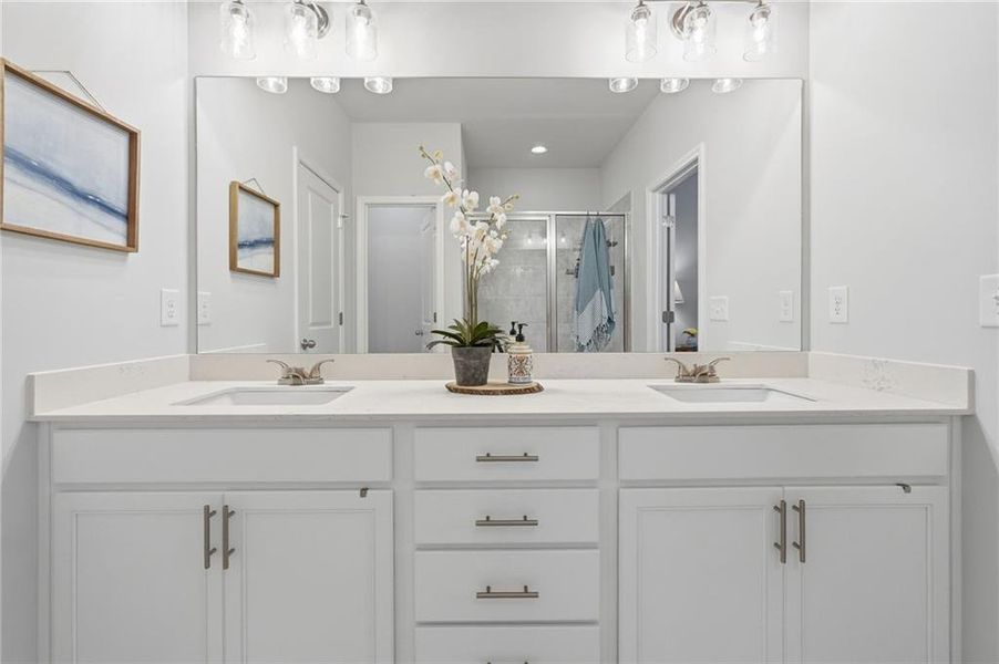 Furnished interior view inside a new home in , Sugar Hill (Image 20).