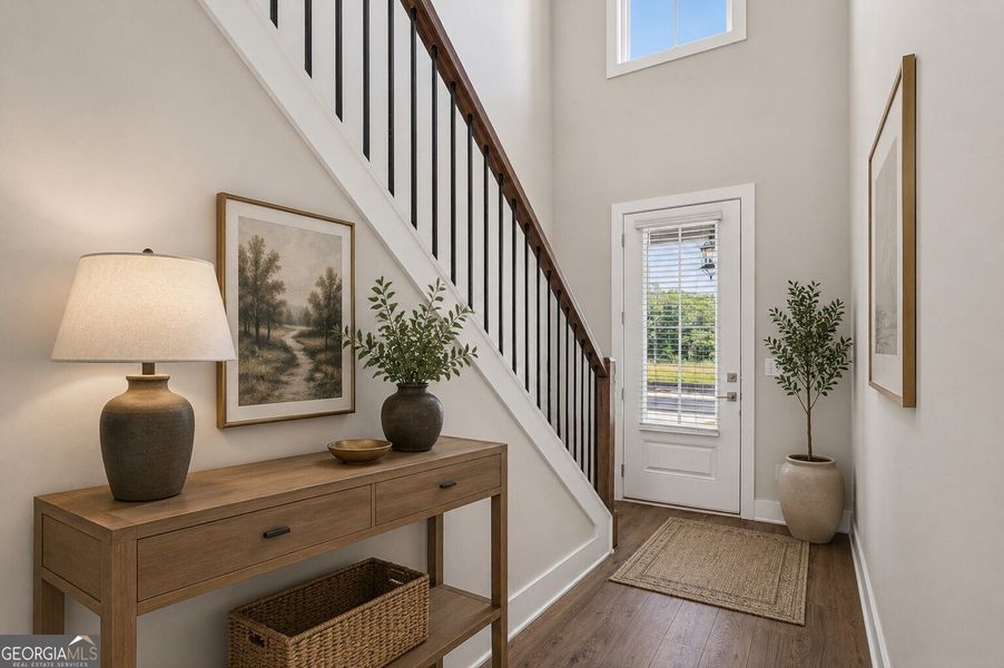 Furnished interior view inside a new home in The Fairways at Mirror Lake, Villa Rica (Image 5).
