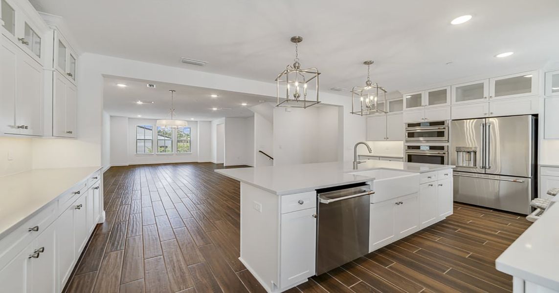 Kitchen overlooking dining area Kitchen overlooking dining area