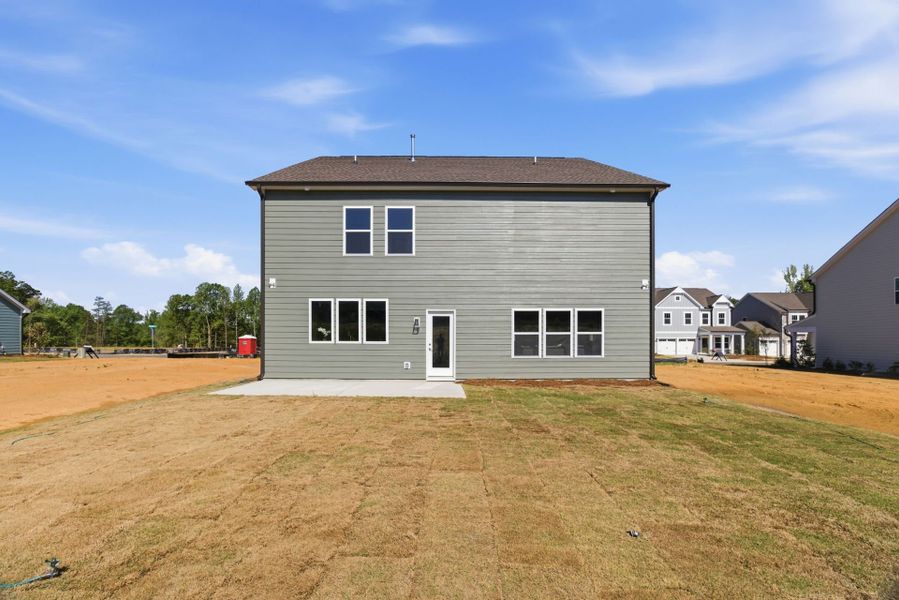 Exterior details and patio area of a home in Parc Northwest, Elon (Image 4).