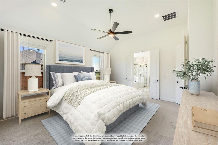 Furnished interior view inside a new home in Eagle Glen 50, Alvarado (Image 10).