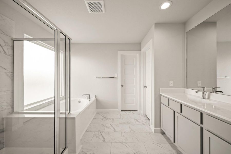 Furnished interior view inside a new home in Grand Oaks Village, Houston (Image 5). Furnished interior view inside a new home in Grand Oaks Village, Houston (Image 5).