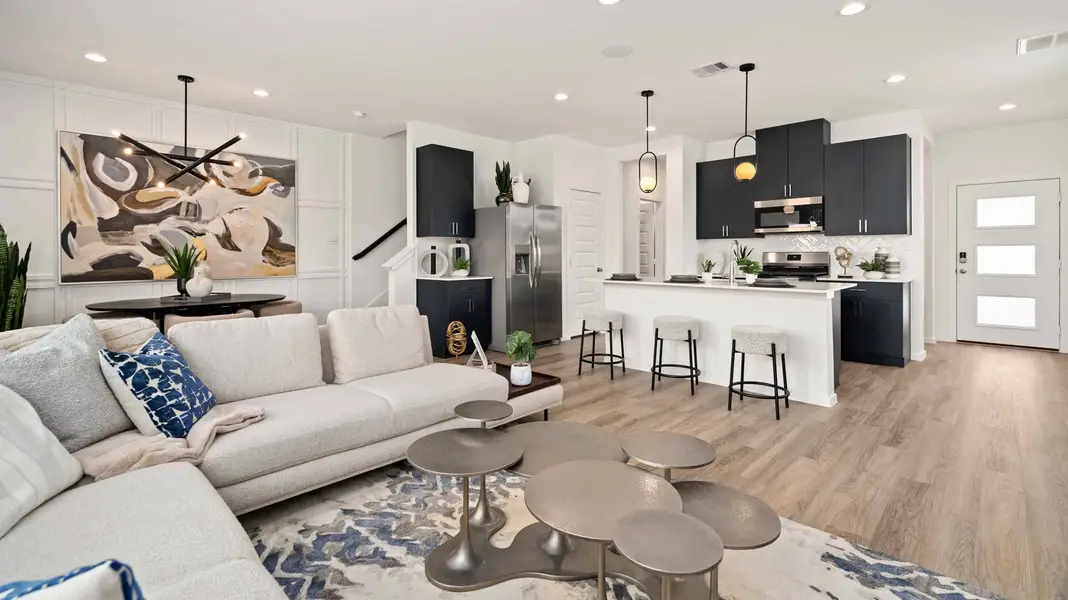 Representative furnished interior of a home built from the CEDAR by D.R. Horton in Alaia Crossing, Houston (Image 10). Representative furnished interior of a home built from the CEDAR by D.R. Horton in Alaia Crossing, Houston (Image 10).