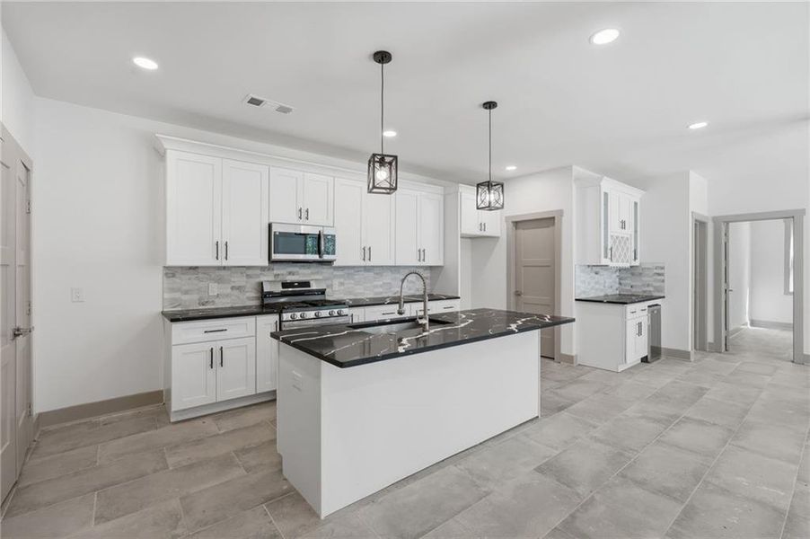 Furnished interior view inside a new home in , Roswell (Image 31).
