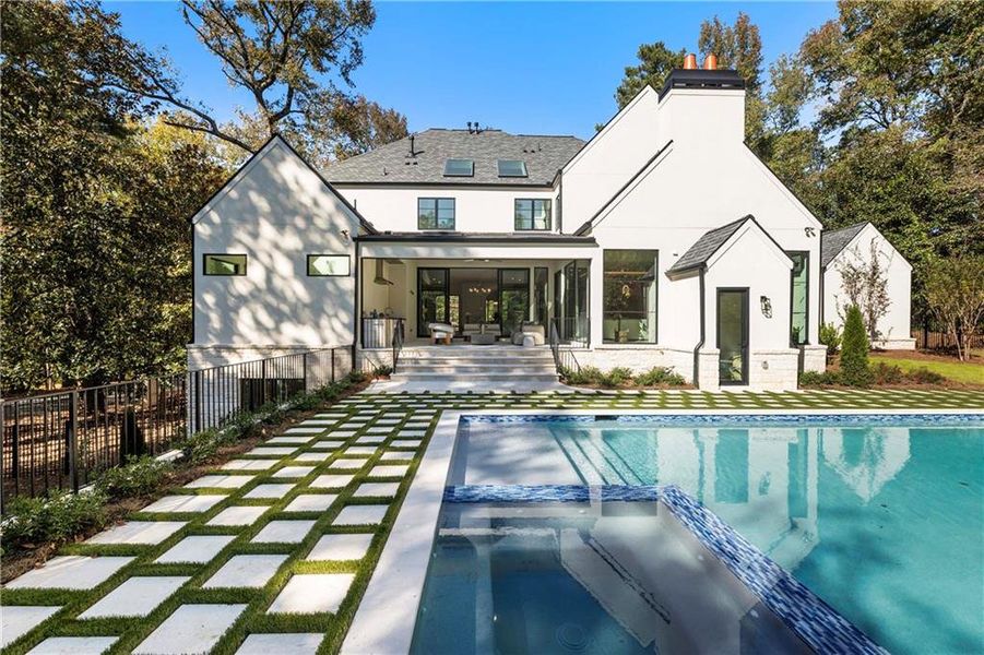 Exterior details and patio area of a home in , Sandy Springs (Image 28). Exterior details and patio area of a home in , Sandy Springs (Image 28).
