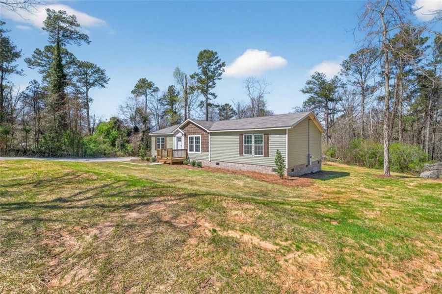 Exterior details and patio area of a home in , Oxford (Image 21).