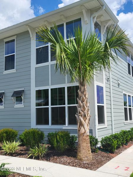 Front exterior of a new home in West End at Town Center, Nocatee, FL, highlighting curb appeal (Image 17). Front exterior of a new home in West End at Town Center, Nocatee, FL, highlighting curb appeal (Image 17).