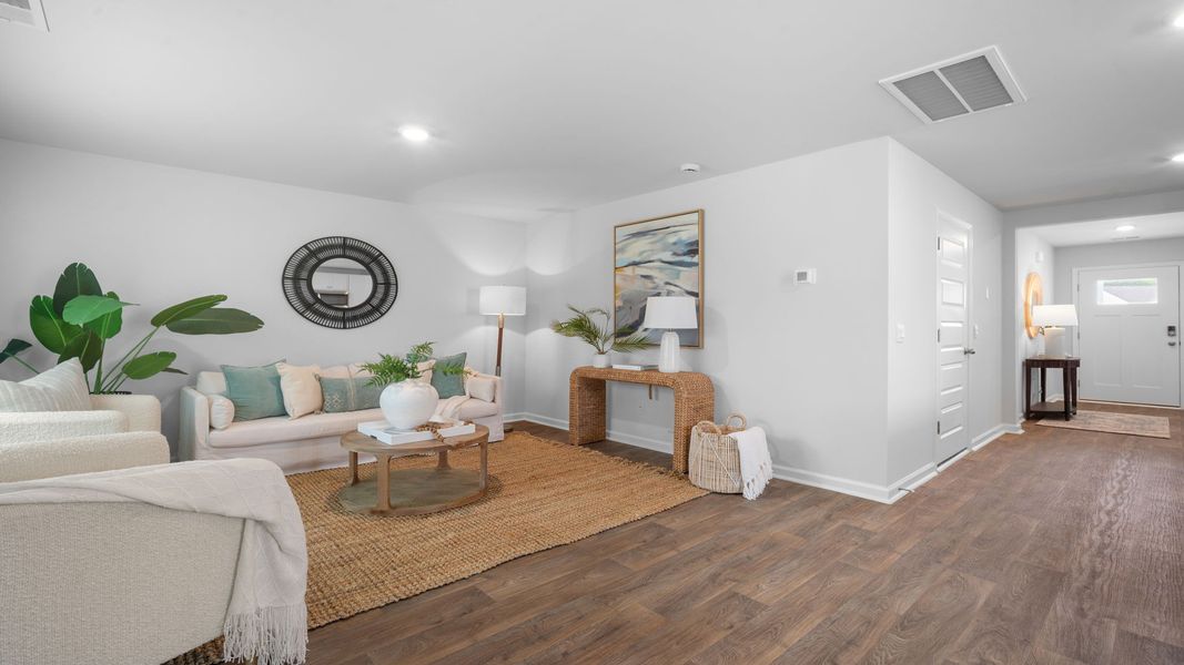 Representative furnished interior of a home built from the Hartsville by D.R. Horton in Longleaf Village, Rincon (Image 9). Representative furnished interior of a home built from the Hartsville by D.R. Horton in Longleaf Village, Rincon (Image 9).