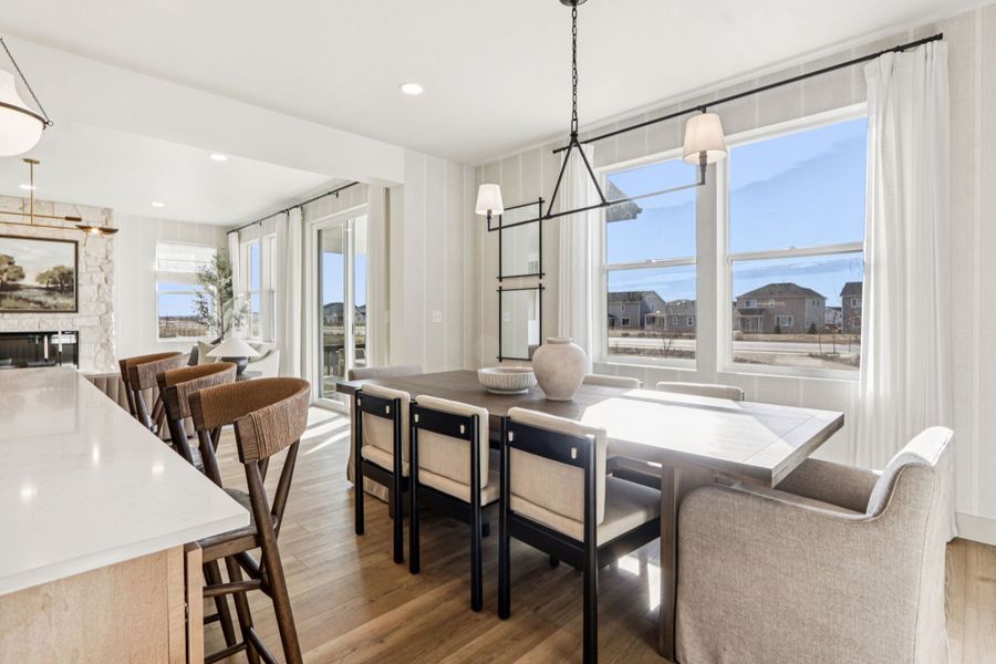 Furnished interior view inside a new home in Trailside, Timnath (Image 18).